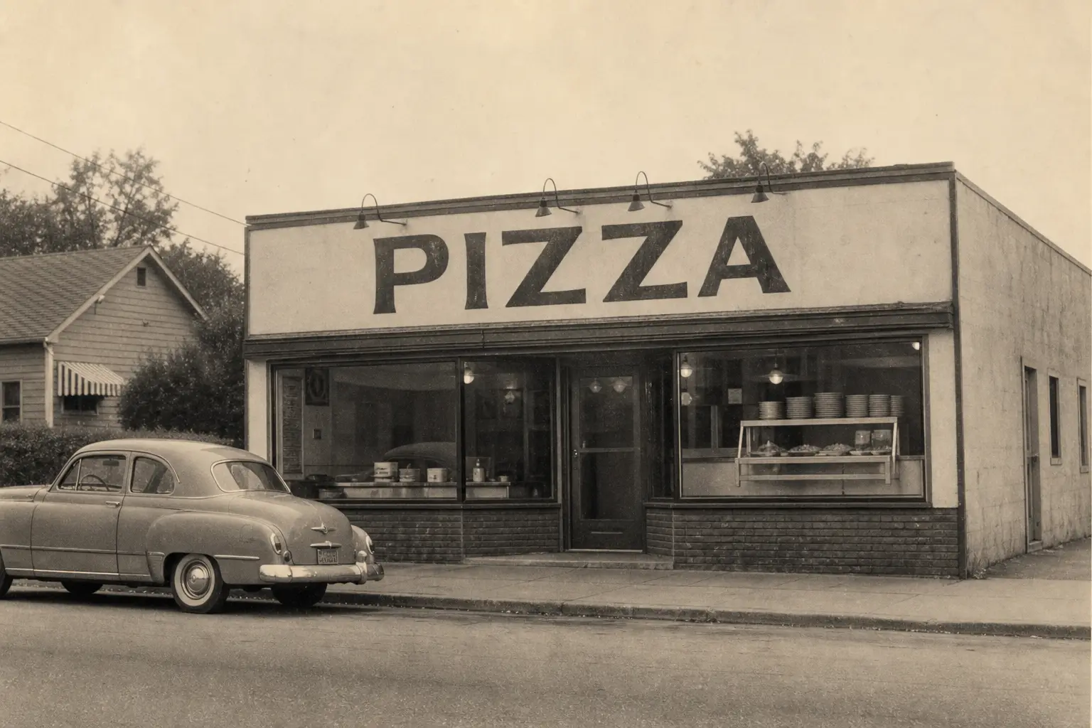 Vintage Tony's Pizza storefront